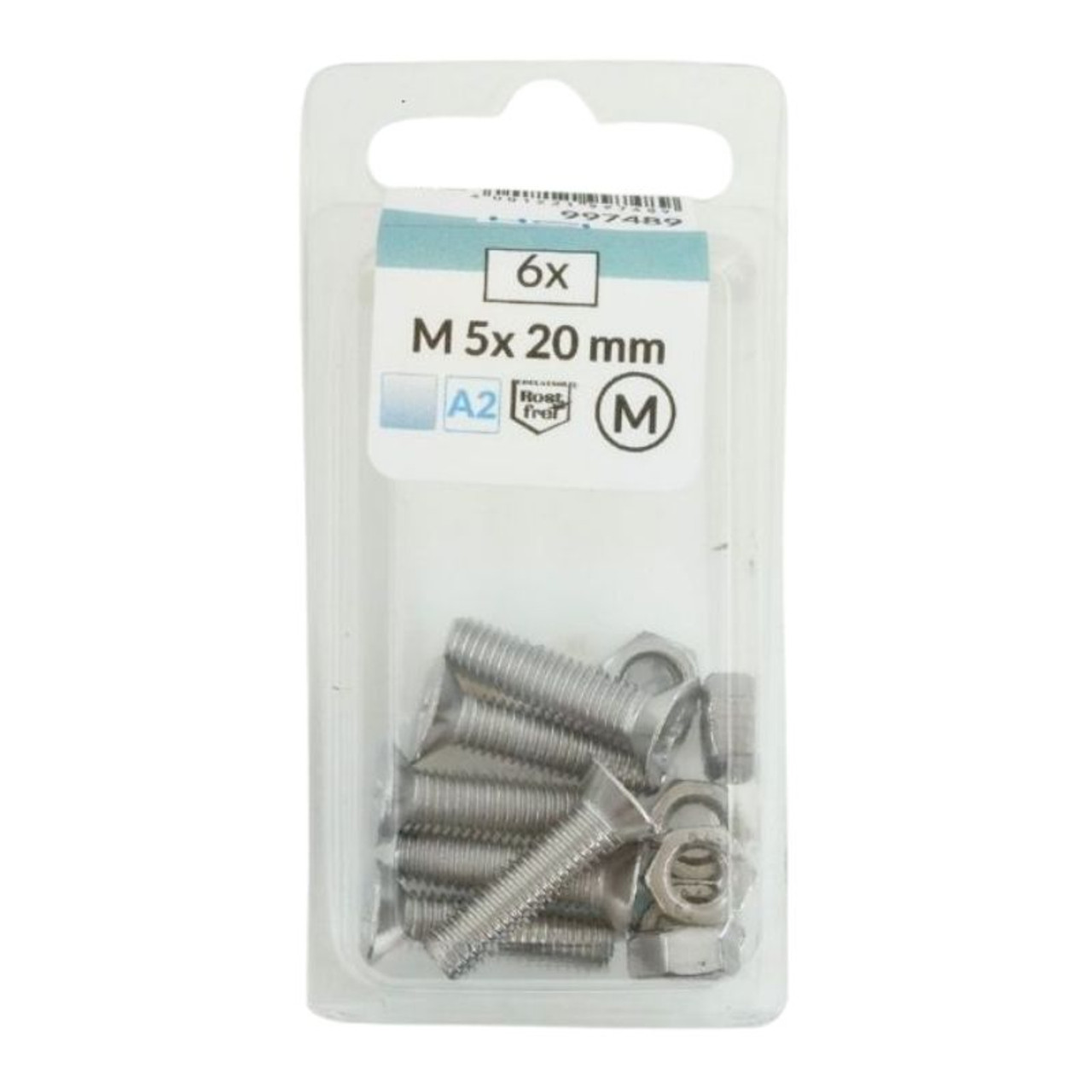 The HSI M5 x 20mm Countersunk Head Bolts with Nuts are manufactured to DIN 965 standards, ensuring precision, strength, and reliability. Made from A2 stainless steel, these bolts offer excellent corrosion resistance, making them suitable for indoor and outdoor use.