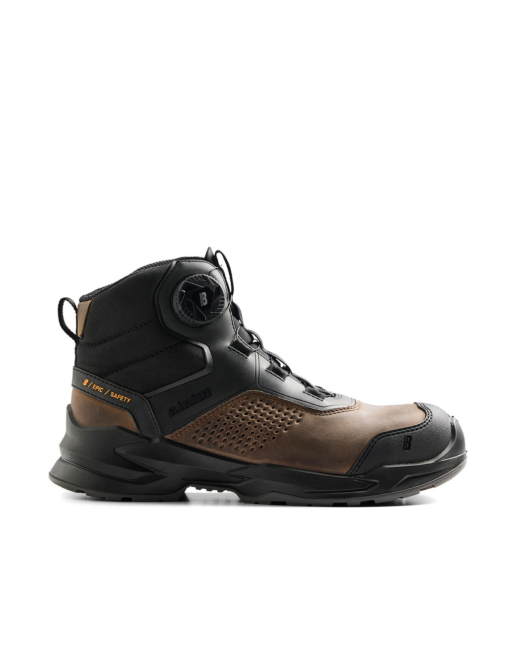 The boots have a metal free composite toe cap and a soft, flexible nail penetration protection that meets tough standards with thinner 3 mm nails.