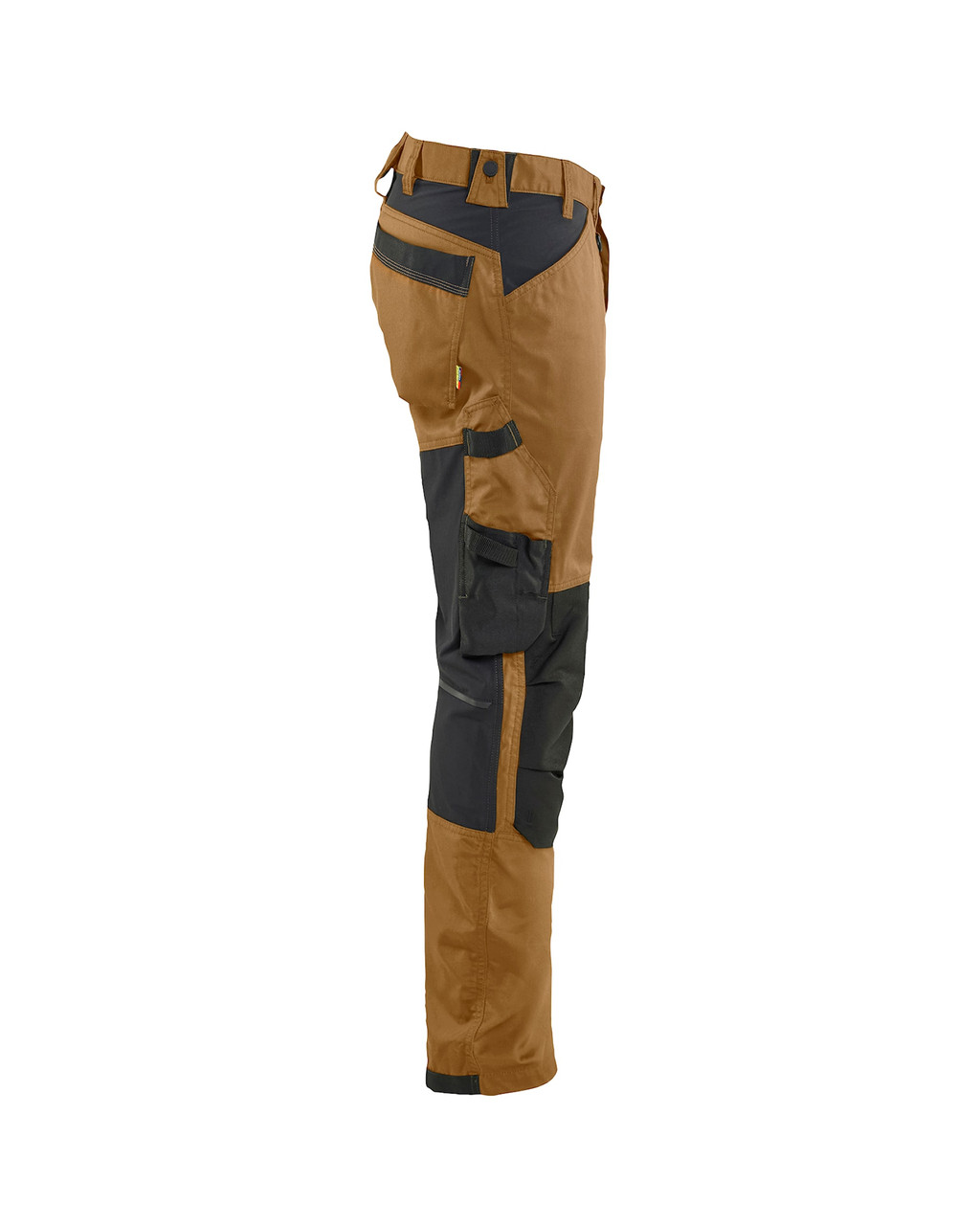 Experience ultimate comfort in the BLAKLADER Khaki Brown Craftsman Trousers (1751)—designed with Kneepad Pockets, and crafted from Cotton with Stretch.