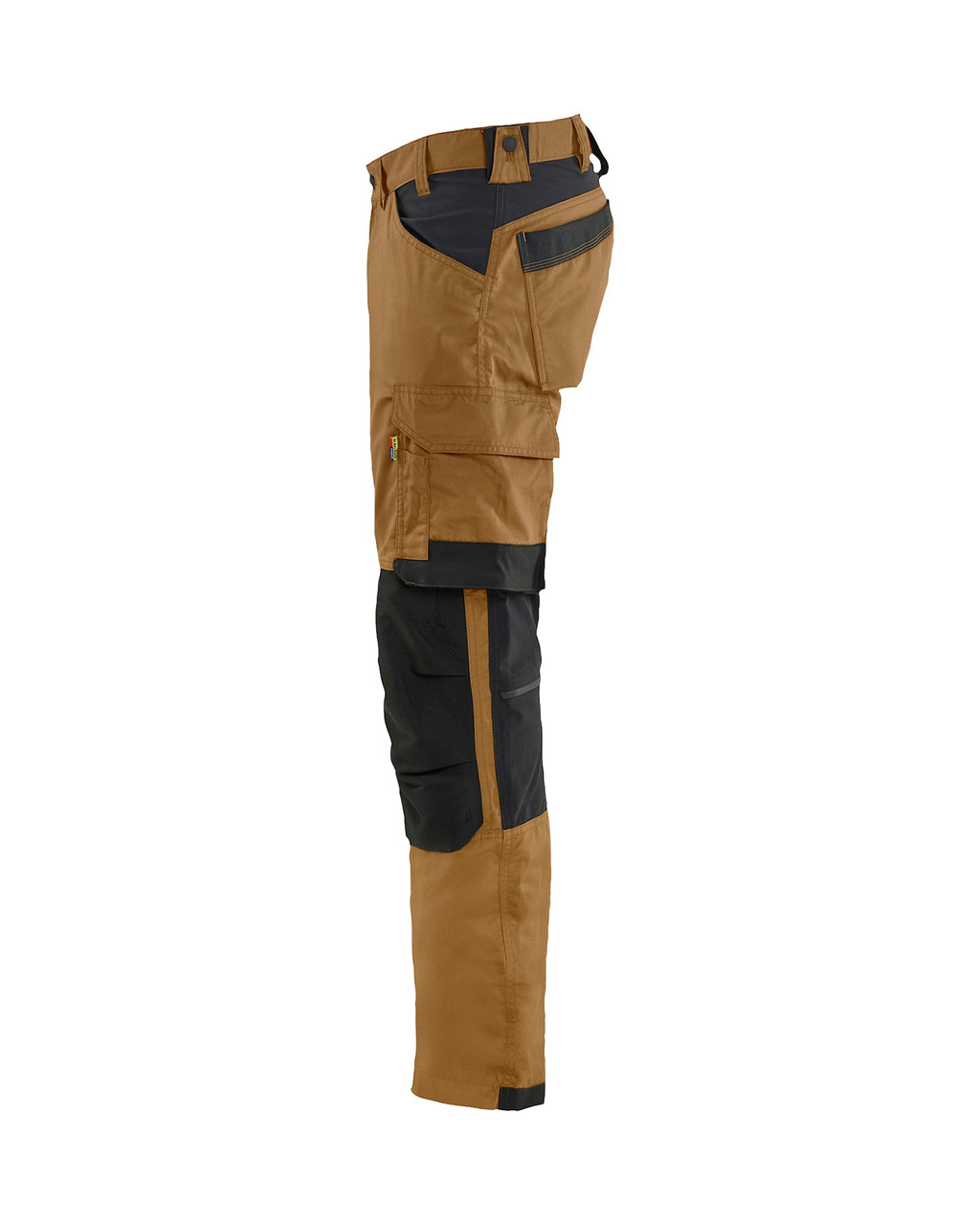 Engineered for extreme durability, the BLAKLADER Trousers 1751 in Khaki Brown features reinforced Kneepad Pockets, integrated , and premium Cotton with Stretch.