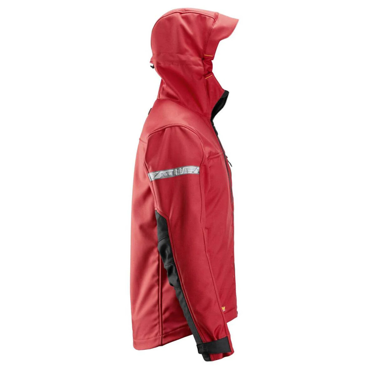 Red Soft Shell Jacket with Hood, a hardwearing workwear Red Soft Shell Jacket with Hood, a hardwearing workwear