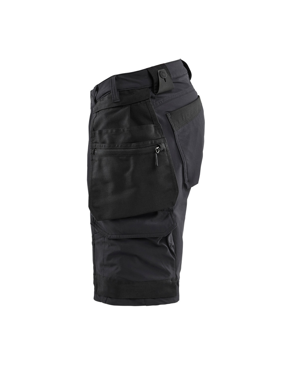 BLAKLADER Shorts | 1702 Black Craftsman Shorts with Holster Pockets in 4-Way Stretch