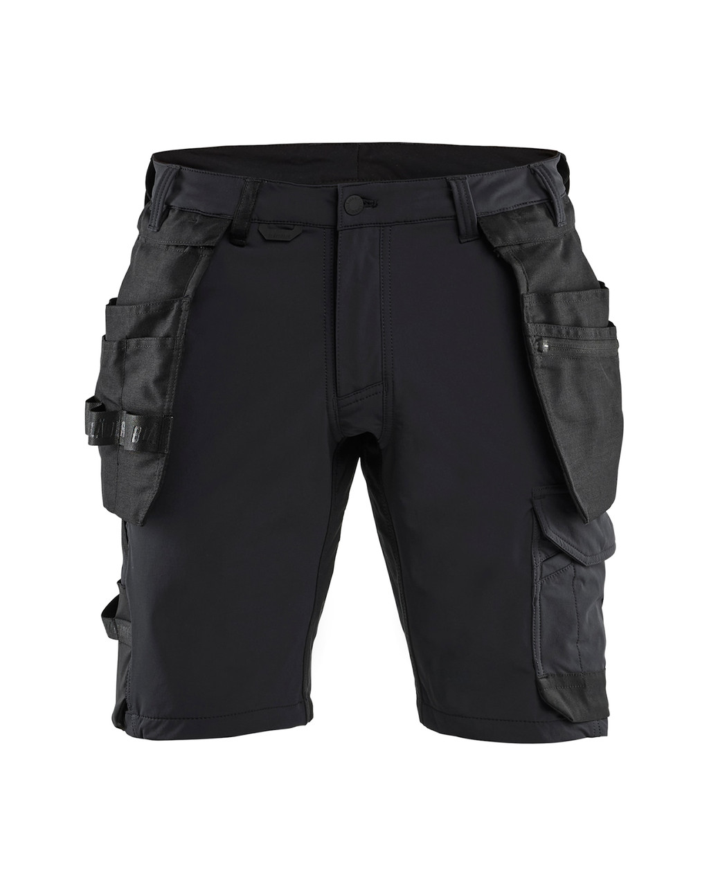 BLAKLADER Shorts | 1702 Black Craftsman Shorts with Holster Pockets in 4-Way Stretch