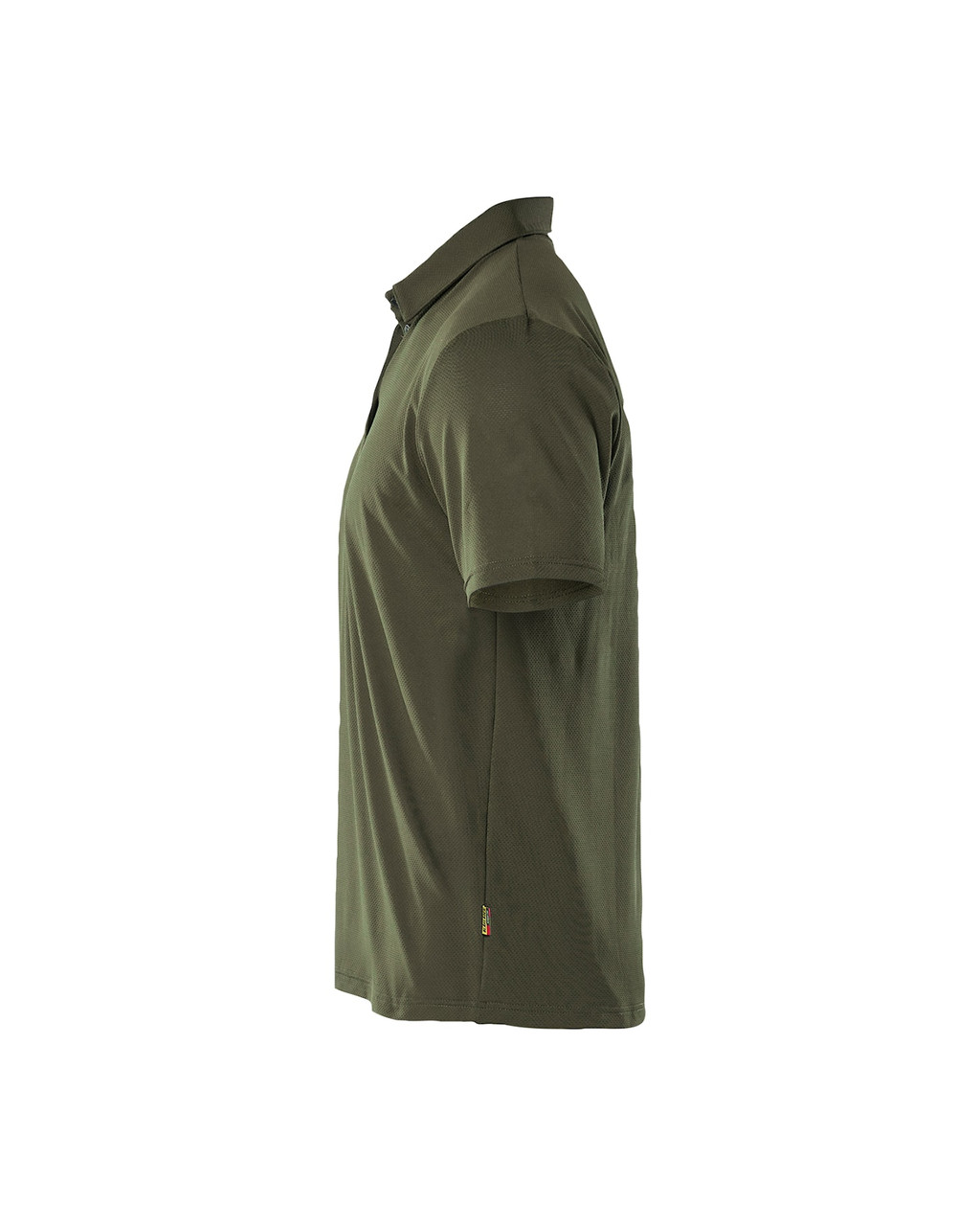 The BLAKLADER 3416 Green Stretchy Polo Shirt is designed for comfort and functionality, making it an ideal choice for work and outdoor activities.