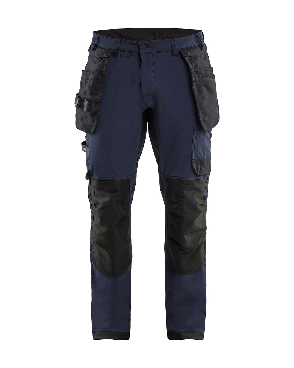 BLAKLADER Trousers | 1720 Dark Navy Blue Craftsman Trousers with Kneepad Pockets and Holster Pockets 4-Way Stretch