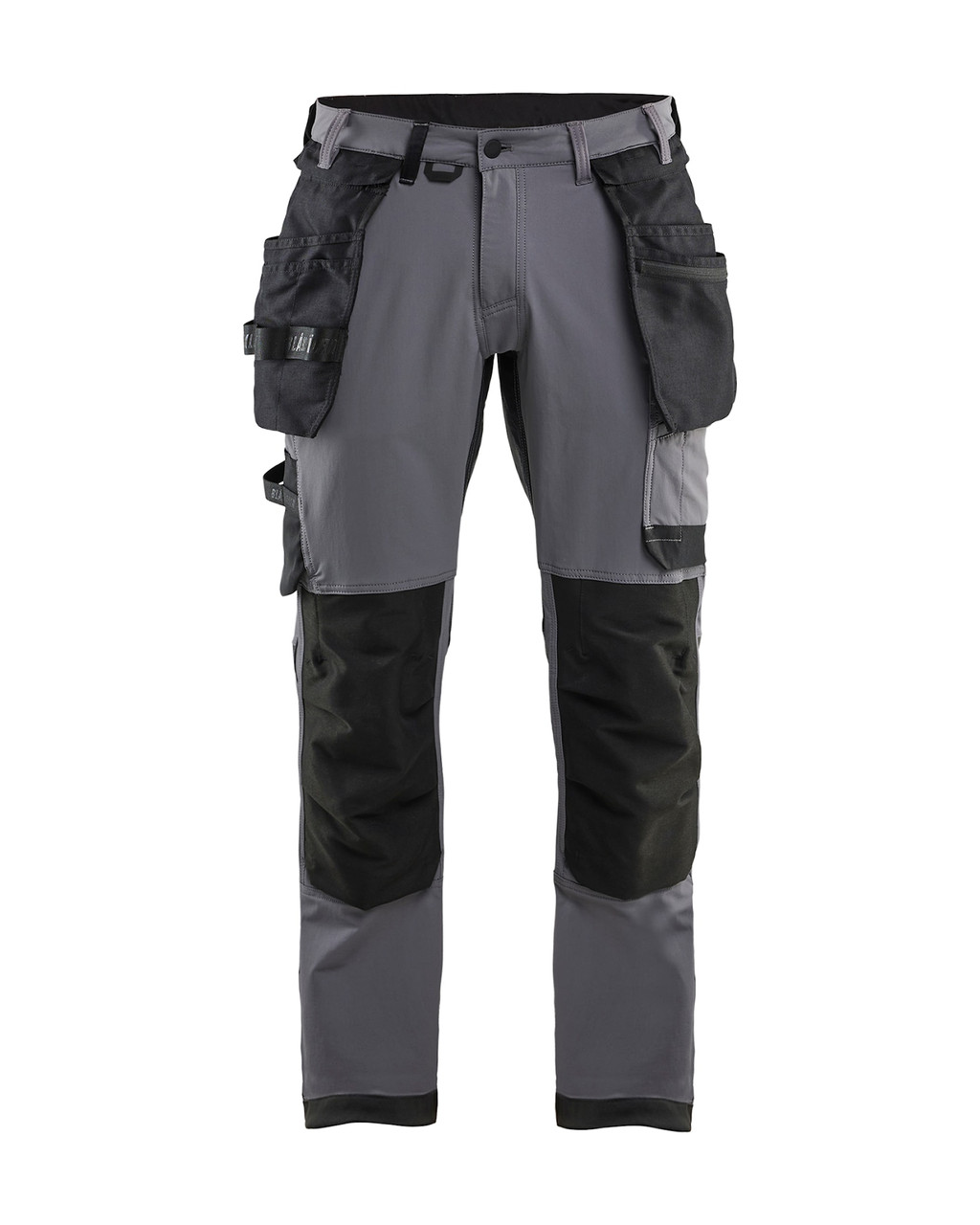 BLAKLADER Trousers | 1720 Mid Grey Craftsman Trousers with Kneepad Pockets and Holster Pockets 4-Way Stretch