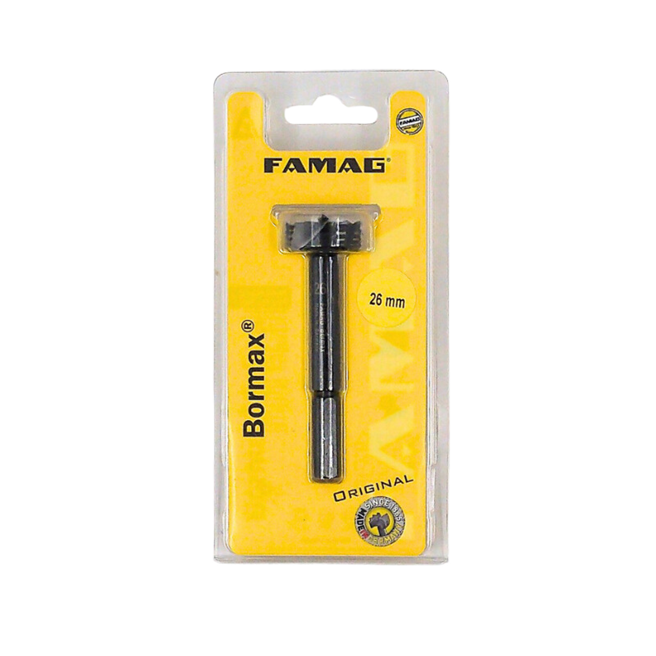 Experience the superior quality of the Famag Forstner Bits 1622 BORMAX 2.0 with its cutting teeth and BORMAX 2.0 coating, perfect for demanding woodworking projects.