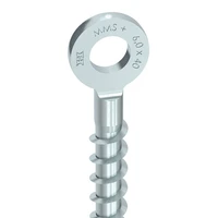 Alternate product image of HECO 6 x 40 Screw Anchors Concrete Thread Silver Zinc Steel.