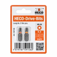 HECO Bit Steel Orange Colour Ring - Display