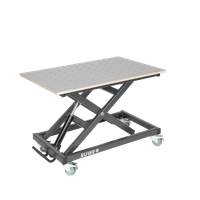 RUWI 300kg Rated  Lifting Table with HPL Perforated Top with Ø20mm Hole for Woodworking, Carpentry and Cabinetmaking