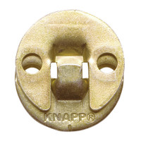 KNAPP DUO 35 Hook Connector oL Fixed Position Yellow Galvanized Steel