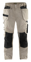 BLAKLADER 1555 Mid Grey Trousers with Holster Pockets for the Apprentices and Workers in Carpentry