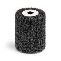 RESTORER TOOL WRRP46 Stripping Wheel 80mm 100mm – product display image; 80mm diameter x 100mm width, Hard Textured Non-Woven Fleece, Application Paint & Rust Removal, Mounting Type RESTORER Roller / Drum