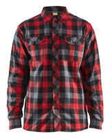 The BLAKLADER 3299 Men's Red/Black Long Sleeve Flannel Shirt is a stylish and comfortable option for both work and casual settings.