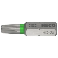 HECO Drive Bits | HD25 Drive Bits in 25mm Length for ¼ Shank in Pack of 10