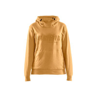 BLAKLADER 3560 Craftsman Hoodie Honey Gold (Women) in Cotton French Terry 320 gsm – product display image; Holster Pockets false, Features 100% cotton; Kangaroo pocket