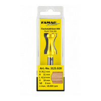 FAMAG 3125 Router Bit 20.2mm x 32mm 8 Shank R18mmmm Bull Nose Ball Bearing