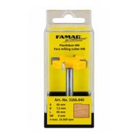 FAMAG 3166 Router Bit 40mm x 7.3mm 8 Shank Face Milling