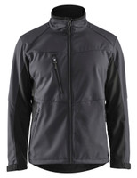 BLAKLADER Jacket | 4950 Mens Mid Grey Jacket with Full Zip in Softshell