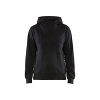 BLAKLADER 3560 Craftsman Hoodie Black (Women) in Cotton French Terry 320 gsm – product display image; Holster Pockets false, Features 100% cotton; Kangaroo pocket