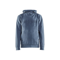 BLAKLADER 3530 Craftsman Hoodie Numb Blue (Men) in Cotton French Terry 320 gsm – product display image; Holster Pockets false, Features 100% cotton; Kangaroo pocket