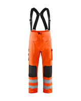 BLAKLADER Polyester Waterproof High Vis Orange Trousers for Electricians that have  available in Australia and New Zealand