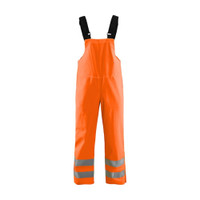 BLAKLADER 1386 High Vis Bib Overall Orange (Men) in PVC Coated Polyester