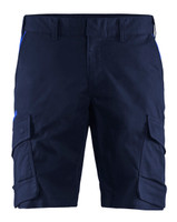 BLAKLADER Shorts 1446 with Scratch Free  for BLAKLADER Shorts | 1446 Industry Stretch Navy Blue / Blue Shorts with Scratch Free 2-Way Stretch that have Configuration available in Carpentry