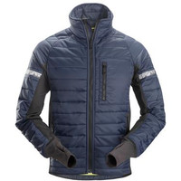 SNICKERS Jackets Mens 8101 Navy Blue, an insulated work jacket that keeps you warm and comfortable in cold environments.