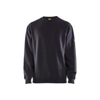 BLAKLADER 3074 Flame Resistant Fleece Sweater Navy Blue (Men) in Inherent Flame-Resistant Fleece – product display image; Holster Pockets false, Features Inherent flame resistant; Antistatic quality; Soft, brushed inner