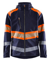 Stay warm and protected with the  Blaklader jacket model 4494 in Navy Blue with Windproof and Waterproof.