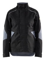 Upgrade your workwear with the Black Blaklader Workwear jacket, ideal for all seasons with Full Zip and Anti-Flame.