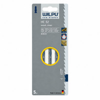 WILPU HC 32 Jig Saw Blade 132 mm 10 TPI Cross-Ground (Pack of 5)