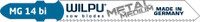 WILPU MG 14 bi Jigsaw Blade produced as a 55mm Medium Material Jigsaw Blade for Steel