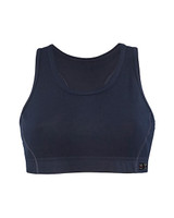 BLAKLADER Underwear | 7203 Womens Navy Blue Underwear Sports Bra with Anti-Flame in Durable Poly/Cotton Blend