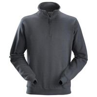 SNICKER 2818 Grey Half Zip Work Sweater