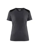 BLAKLADER Shirt  3479  with  for BLAKLADER Shirt  | 3479 Womens Mid Grey / Black Two Tone Shirt with Cotton that have  available in Australia and New Zealand