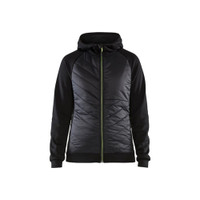BLAKLADER 3464 High Vis Fleece Sweater Black / Hi-Vis Yellow (Women) in Polyester Pique Fleece