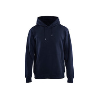 BLAKLADER 3396 Craftsman Hoodie Navy Blue (Men) in Brushed PolyCotton Terry 360 gsm – product display image; Holster Pockets false, Features Soft, brushed inner; Kangaroo pocket