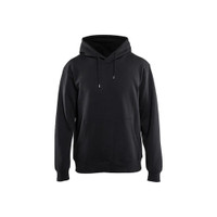 BLAKLADER 3396 Craftsman Hoodie Black (Men) in Brushed PolyCotton Terry 360 gsm – product display image; Holster Pockets false, Features Soft, brushed inner; Kangaroo pocket