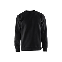 BLAKLADER 3364 Craftsman Sweater Black (Men) in Brushed PolyCotton Terry 360 gsm – product display image; Holster Pockets false, Features Soft, brushed inner
