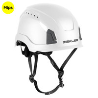 White Safety helmet with ventilation