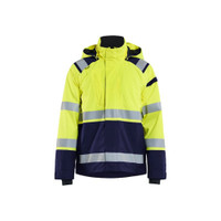 BLAKLADER 4987 High Vis Jacket Hi-Vis Yellow / Navy Blue (Men) in Waterproof Stretch Laminated Polyester Twill