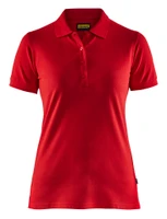 BLAKLADER Womens 3307 Red Cotton Polo Shirts provides natural breathability and a timeless look. Perfect for company branding.
