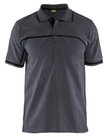 Upgrade your workwear with the BLAKLADER 3389 Men's Mid Grey / Black Polo Shirt.