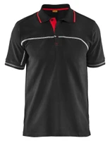 Upgrade your workwear with the BLAKLADER 3389 Men's Black / Red Polo Shirt.