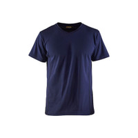 BLAKLADER 3323 Short Sleeve T-Shirt Navy Blue (Men) in UV-Protective Wicking Polyester Pique