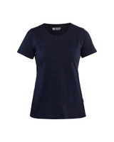 Stay organized on the job with the practical design of the Blaklader Womens t-shirt, featuring Round Neck to keep you efficient throughout your day.