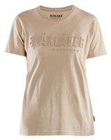 Buy online in Australia and New Zealand a Womens BeigeT-Shirt  for Electricians that are comfortable and durable.