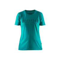 BLAKLADER 3431 Short Sleeve T-Shirt Teal (Women) in Lightweight Cotton Single Jersey